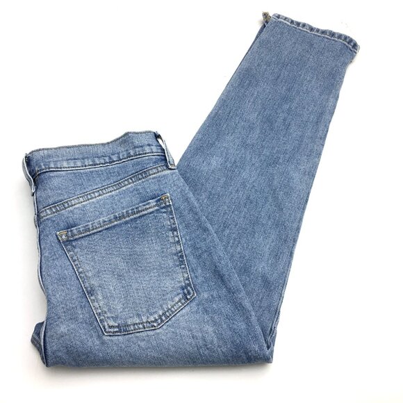 Old Navy Women's Jeans Boyfriend Mid Rise Frayed Hems size 2 length 26" - Picture 7 of 7